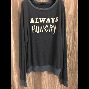 NWOT Wildfox Fleece Sweatshirt Size Large